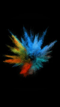 abstract, blue, color, explosion, splash wallpaper