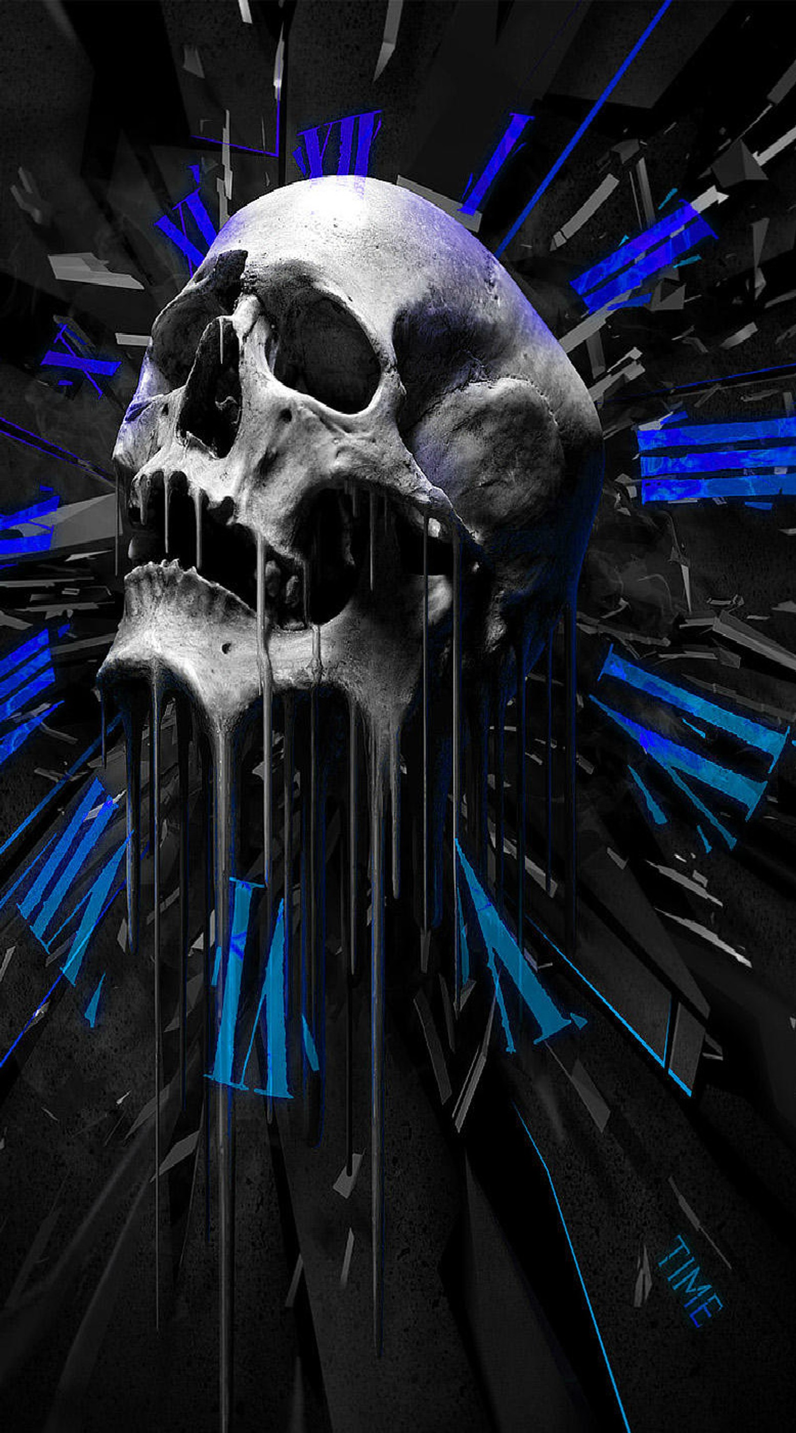 graphics, horror, skull wallpaper