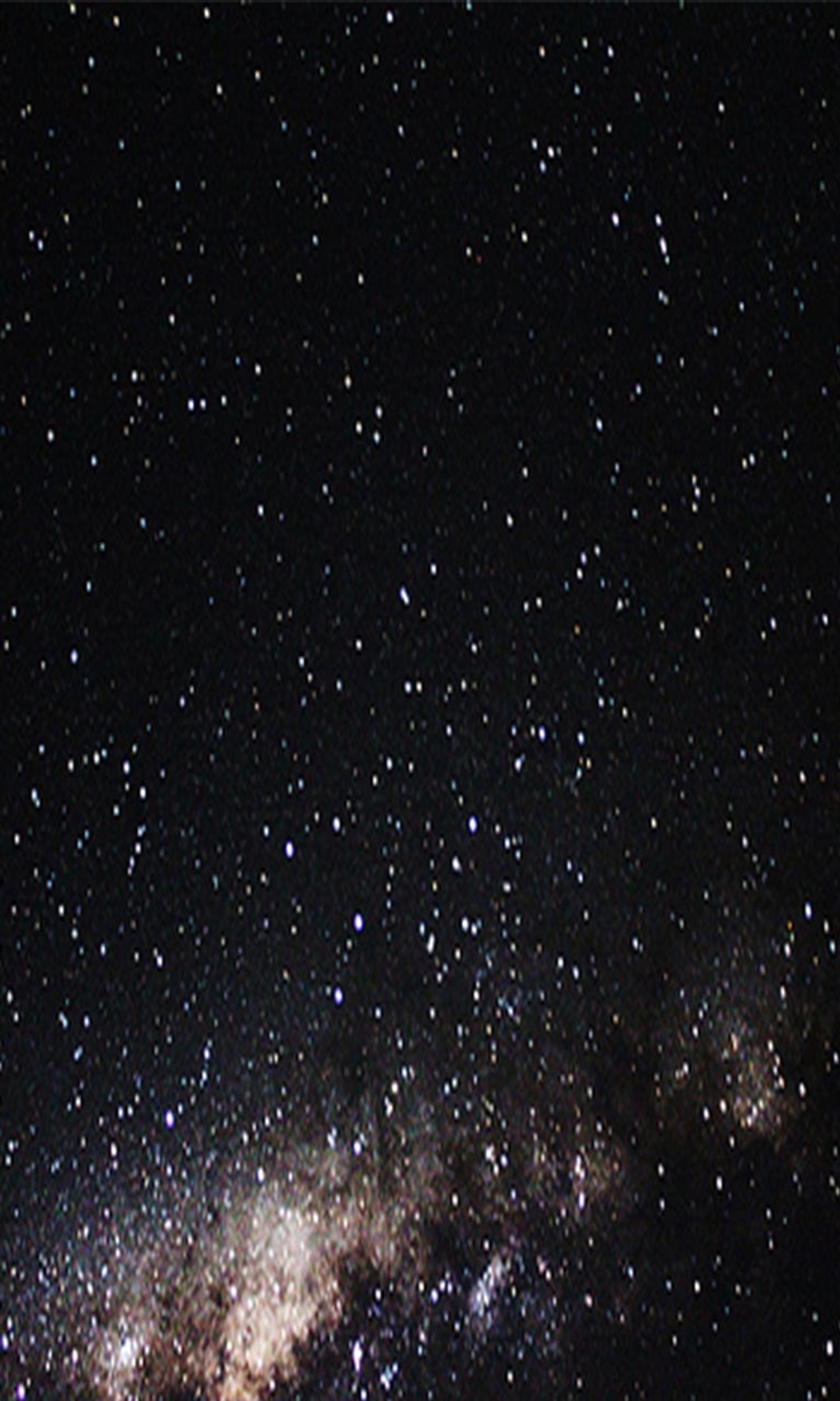 Cielo estrellado de noche con algunas estrellas y un avión (cielo, estrellas)