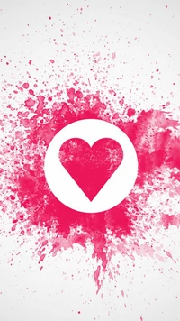 diseño, corazón, rosa