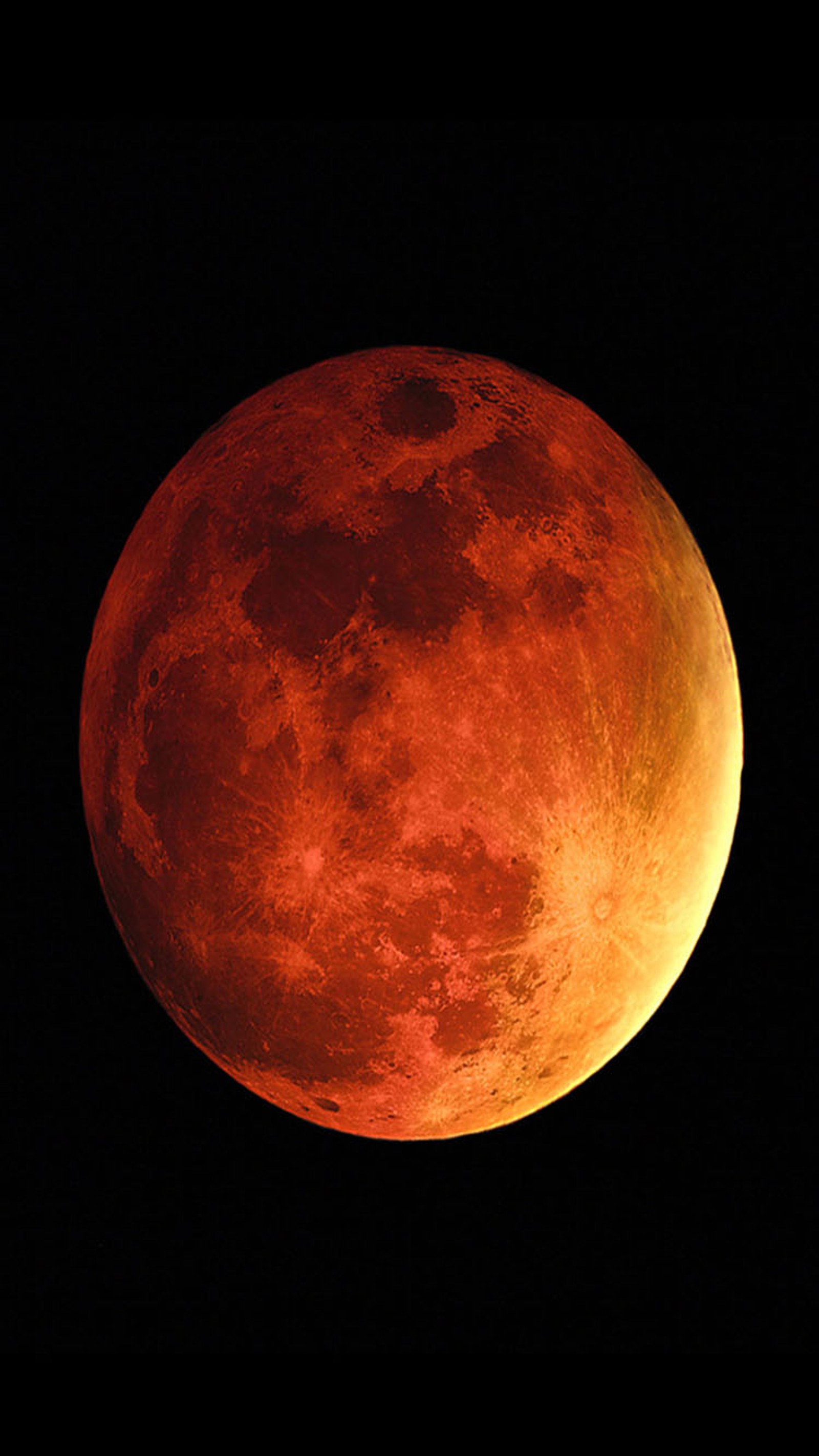 Arafed image of a red moon with a black background (moon, saturn)