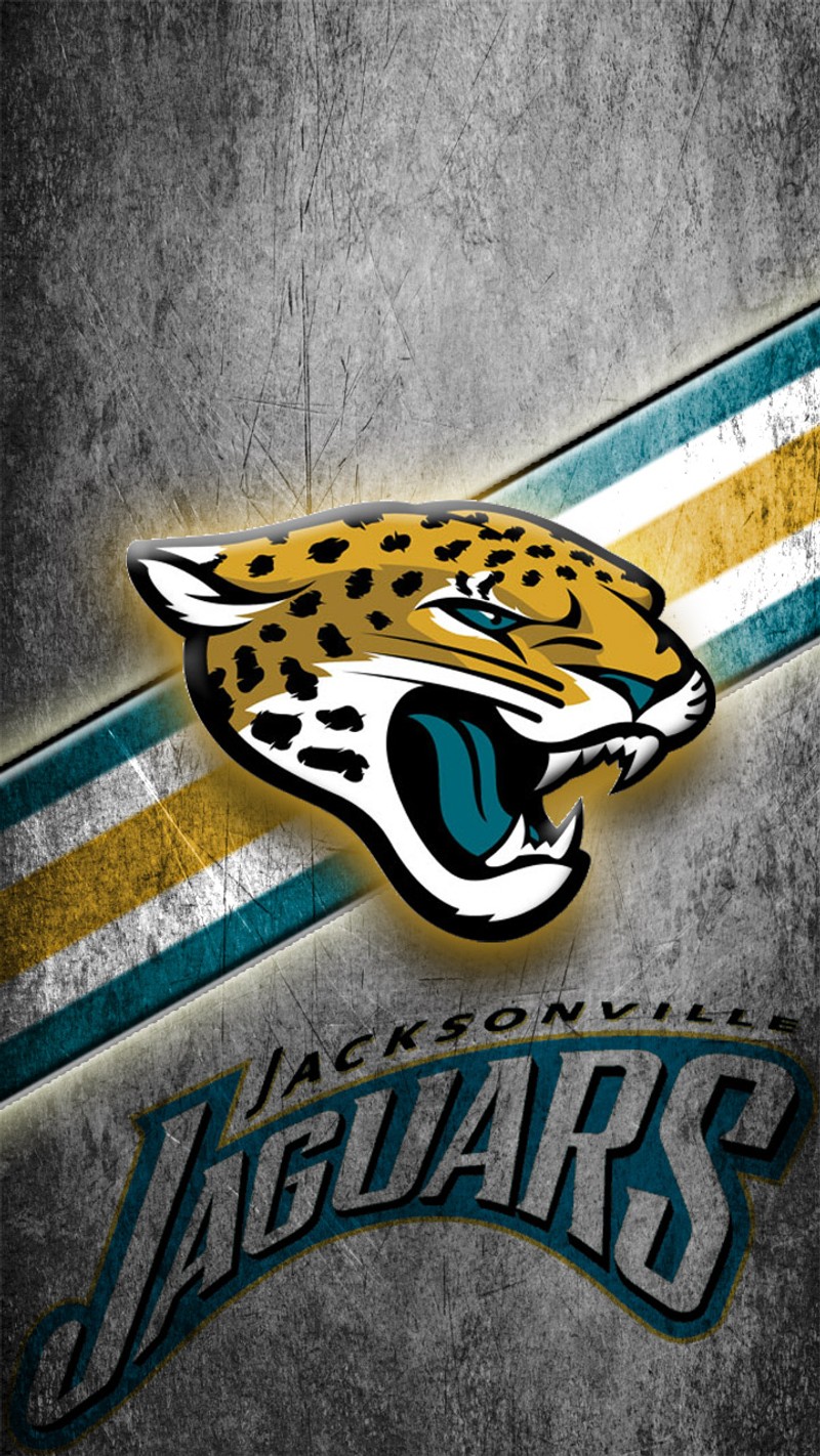 Логотип jacksonville jaguars на фоне с эффектом старения с полосатой лентой (флорида, футбол, джексонвилл, jacksonville, ягуары)