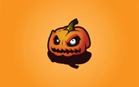 orange, calabaza, pumpkin, cartoon, fruit wallpaper