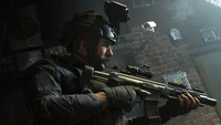 Capitaine John Price en position de combat tactique - Call of Duty: Modern Warfare