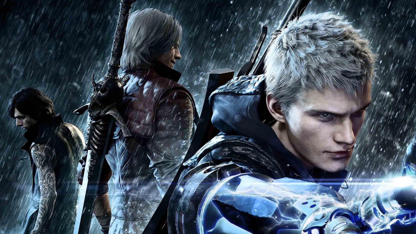 devil may cry 5, video game, nero, dante, v wallpaper