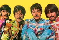 Les Beatles en tenue colorée : un hommage amusant à "Sgt. Pepper's Lonely Hearts Club Band