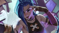 jinx, arcane series, tv series, arcane, lol wallpaper