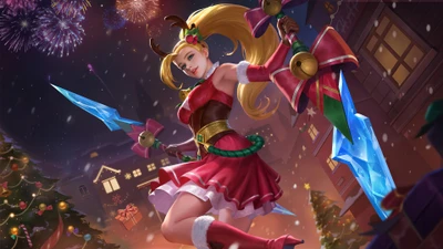 Очаровательный рождественский карнаваль Карина в Mobile Legends