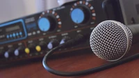 microphone, audio equipment, electronics, technology, electronic device wallpaper