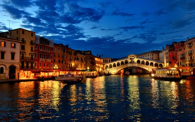 Evening Reflections on the Grand Canal