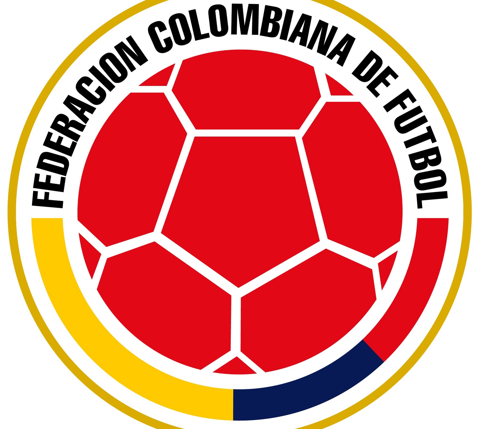 Un primer plano de una pelota de fútbol con la palabra colombia en ella (colombia, escudo, mundial, selección colombia)