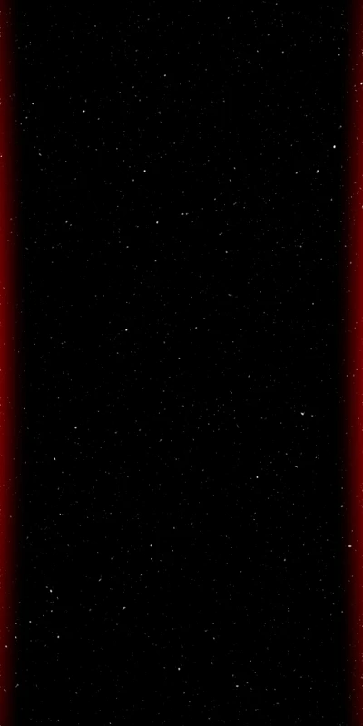 Neon Red Edges against a Starry Night Sky