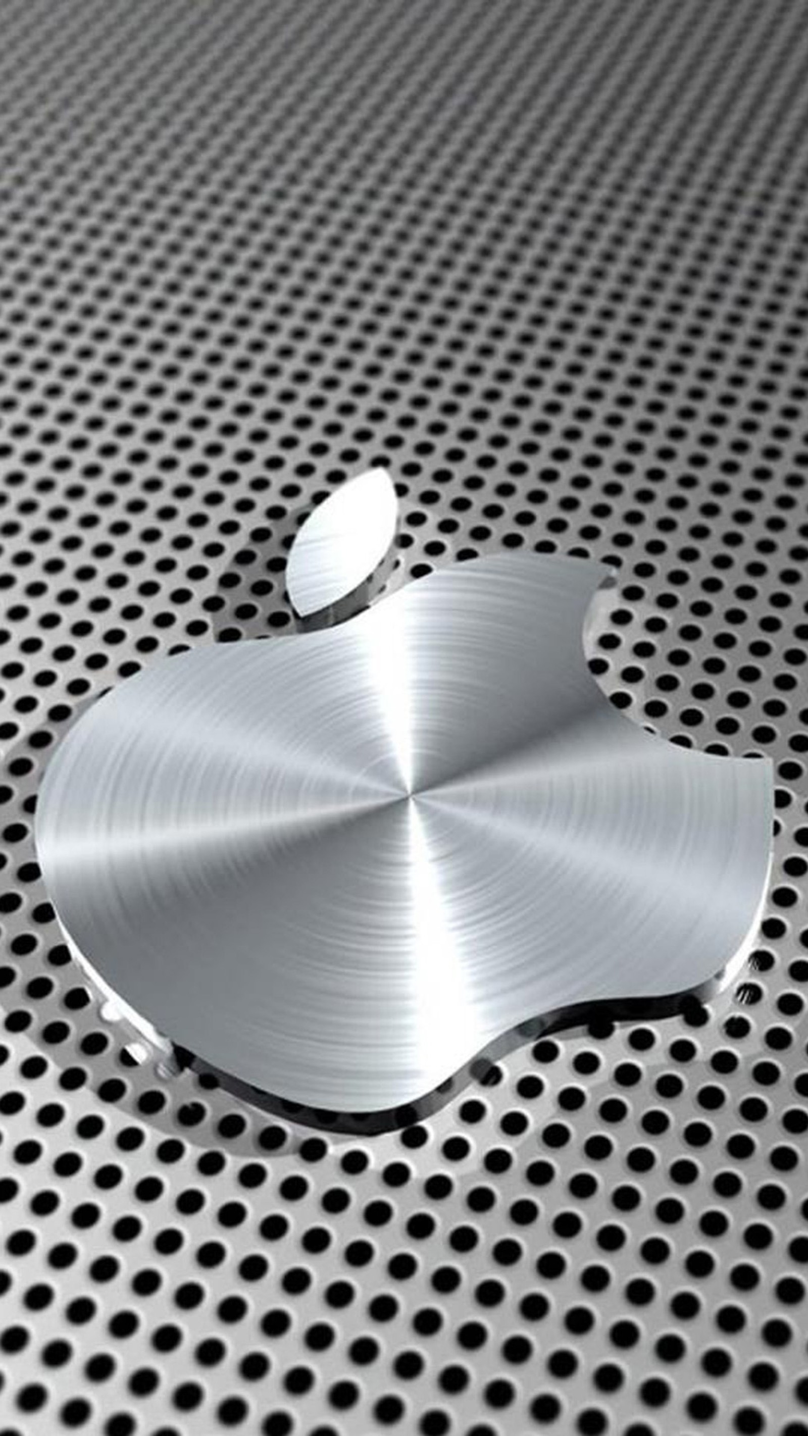 3d, apple, iphone, metallic wallpaper