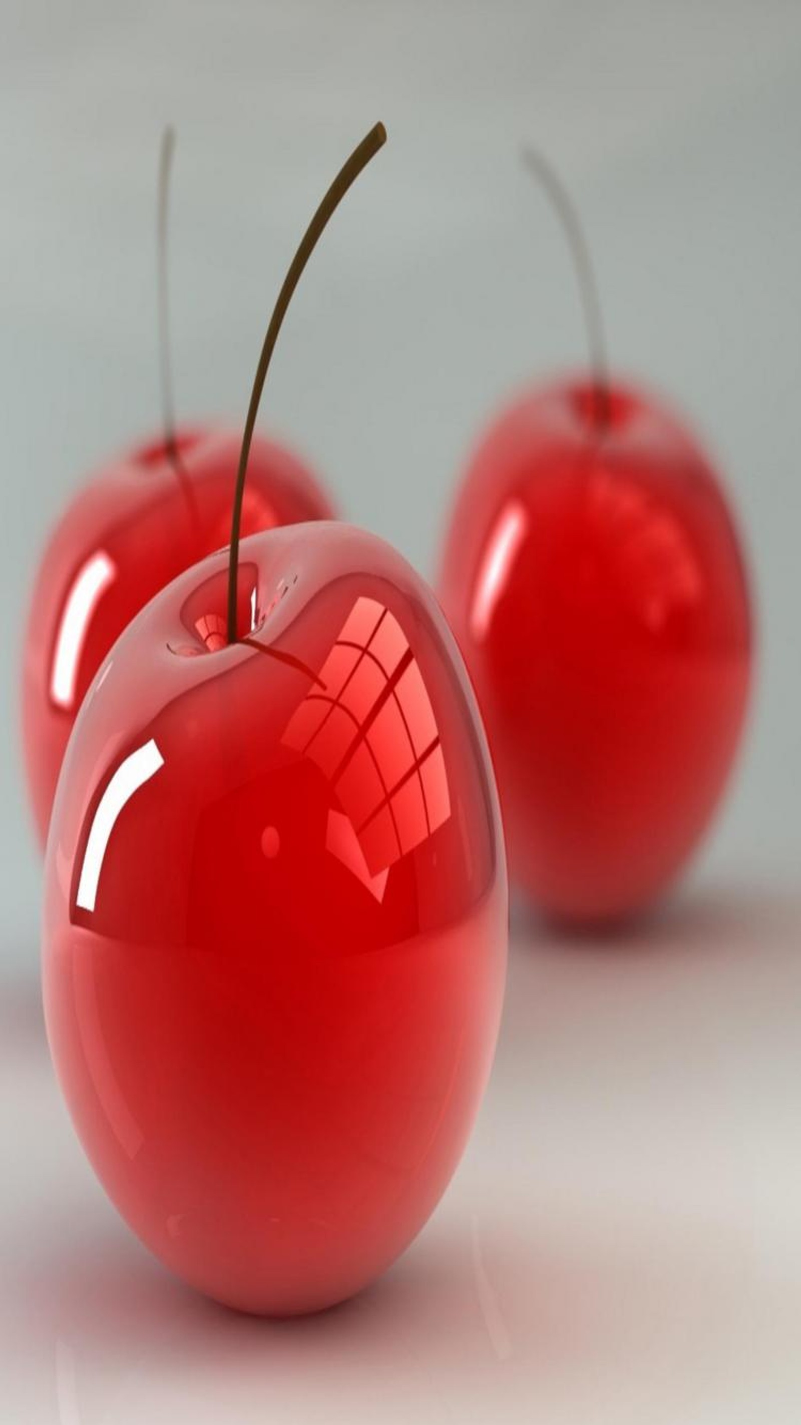 3d, abstract, beautiful, cherry, red Download Wallpaper