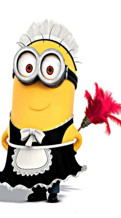 Minion Maid with Feather Duster