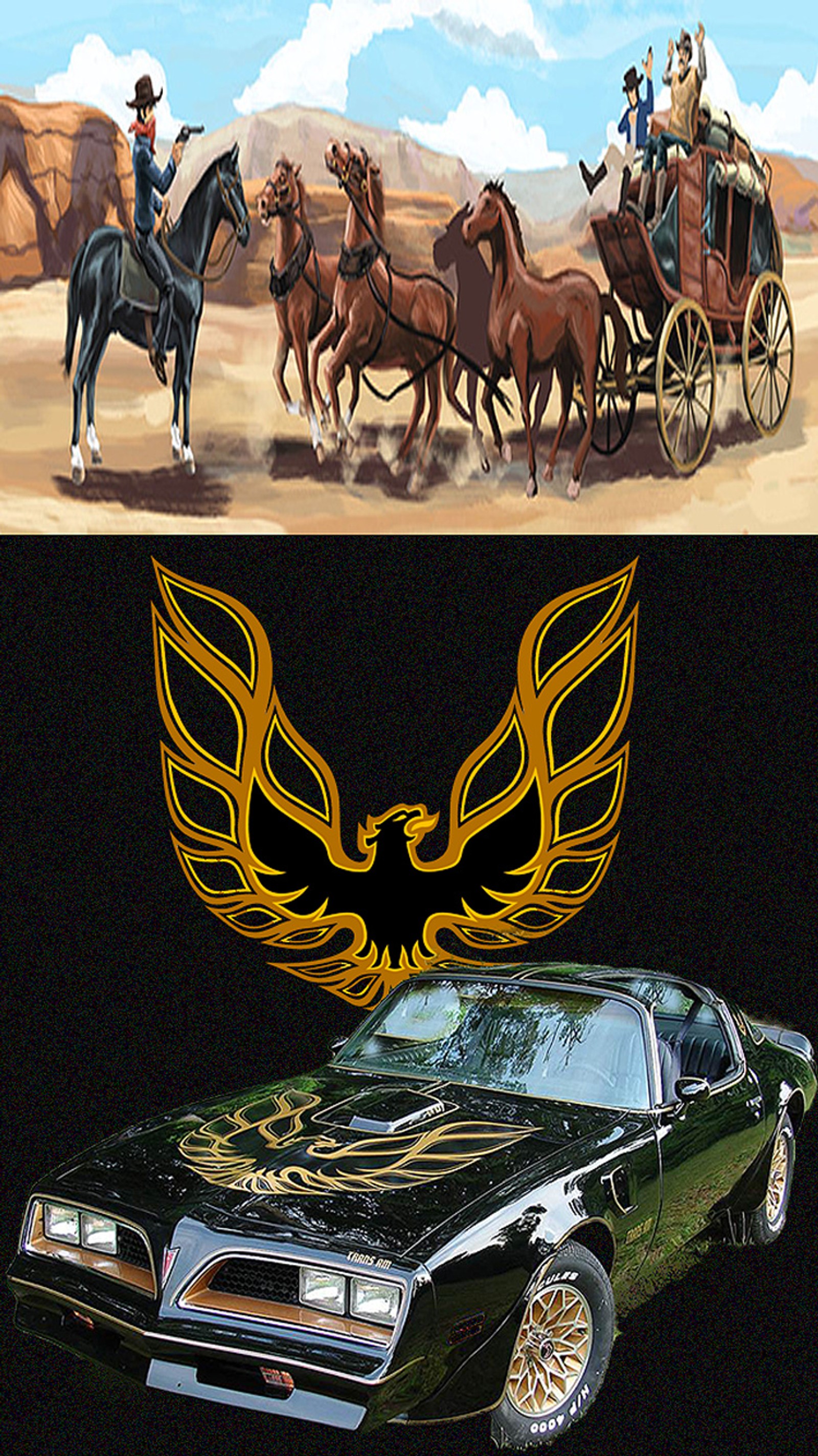 Baixar papel de parede bandido, carro, carros, smokey e o bandido, smokey and the bandit