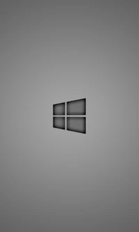 Minimalistisches graues Windows-Logo Hintergrundbild für Telefone