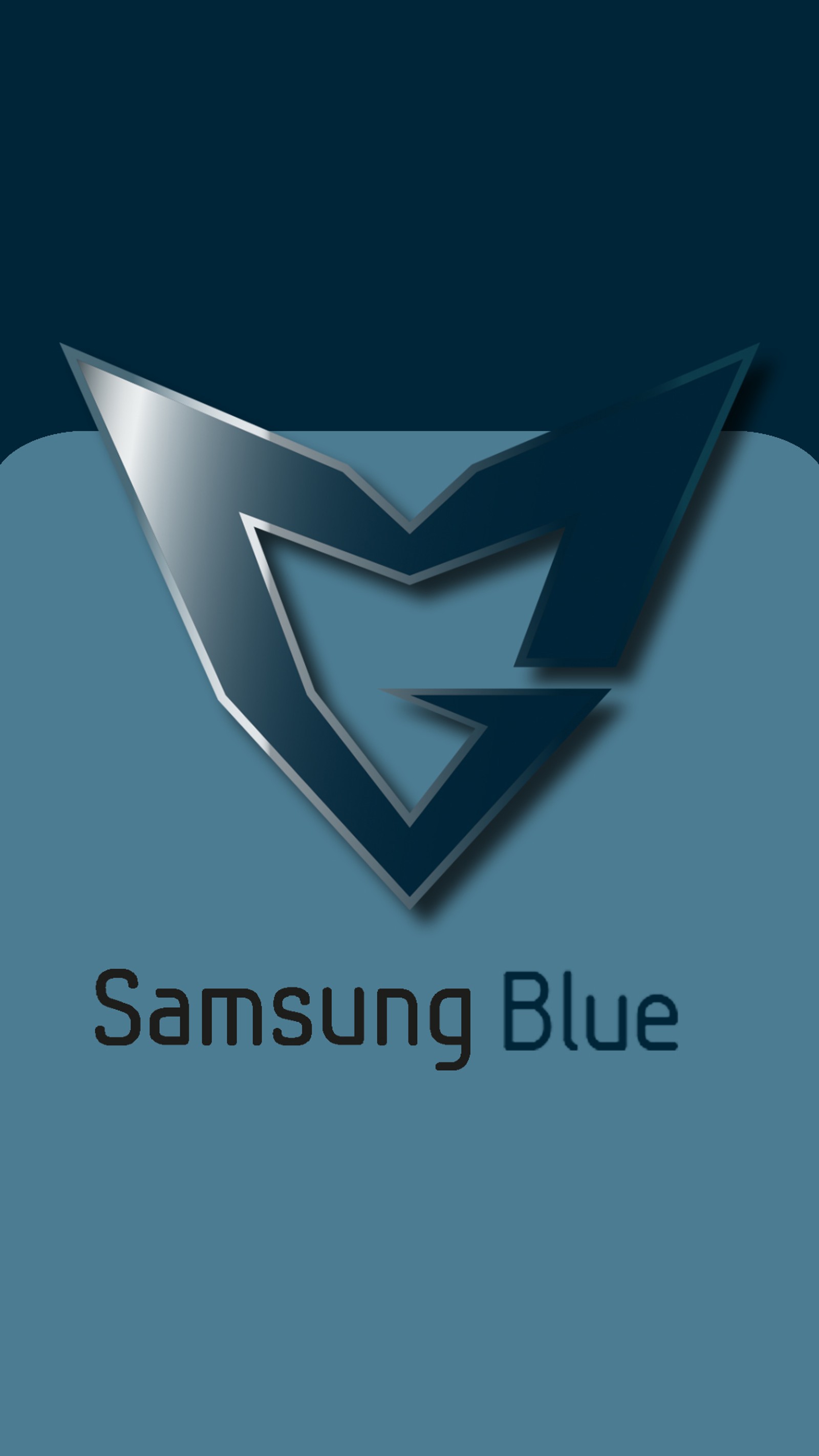 Gros plan du logo bleu de samsung sur un fond bleu (android, bleu, samsung)