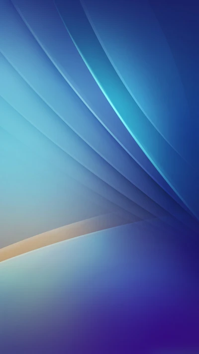 Abstract Blue Gradient Background with Curved Lines