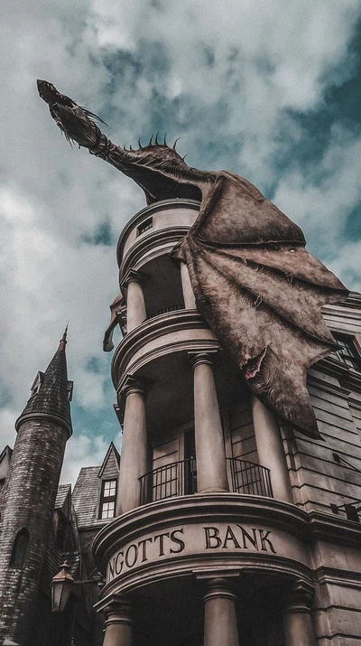 Banque Gringotts : La tanière emblématique du dragon