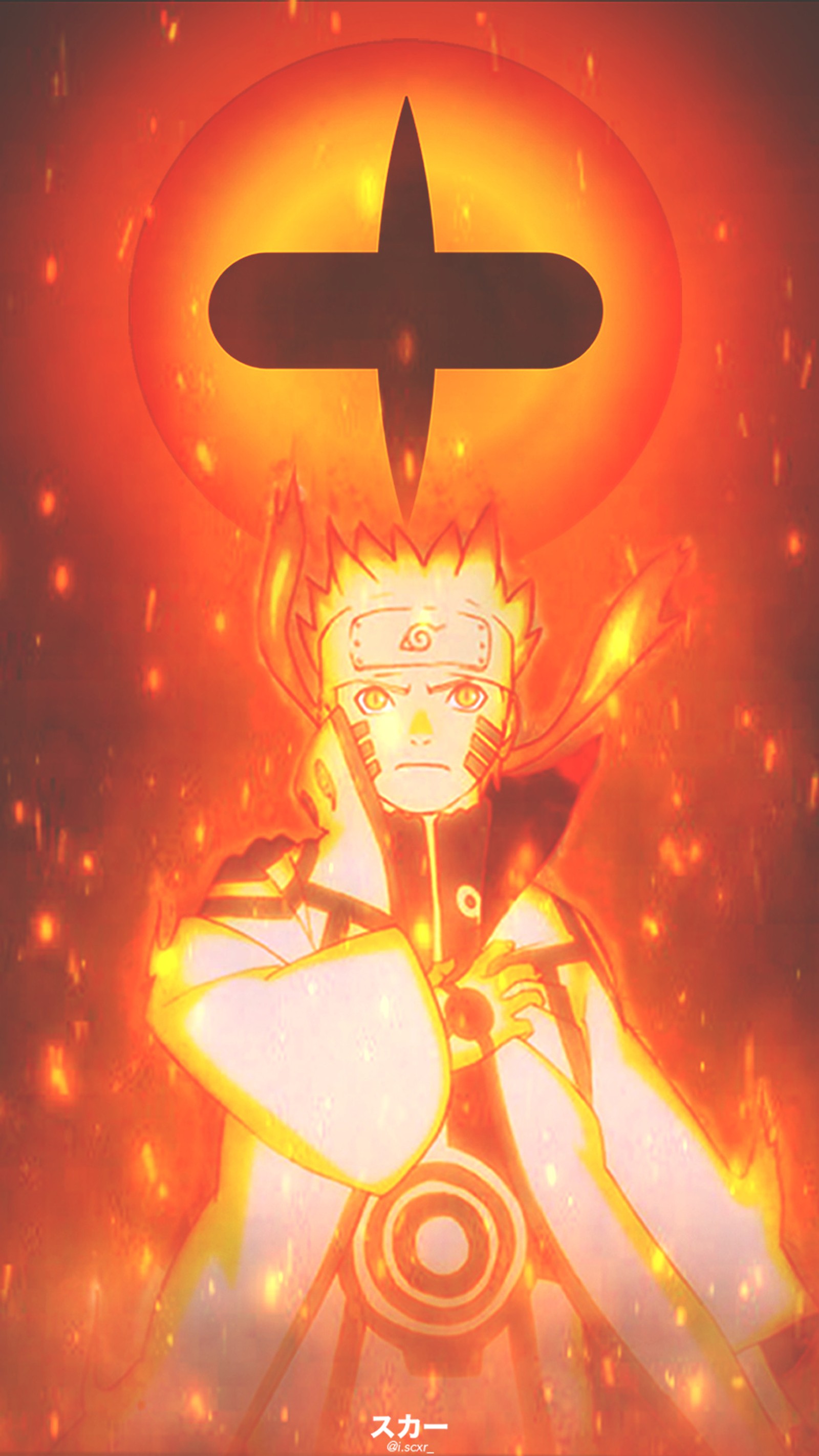 Anime-charakter mit einem kreuz über dem kopf und einem heiligenschein über dem kopf (anime, anime hintergrund, jiraiya, naruto, orange)