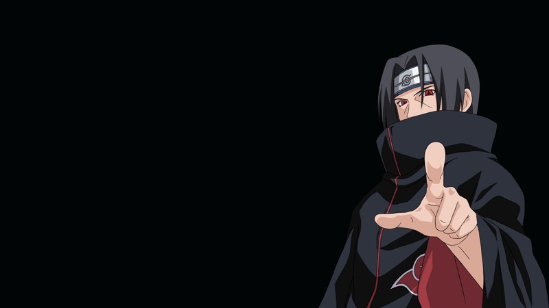 Близкий план человека, указывающего пальцем на что-то (itachi uchiha, саске учиха, sasuke uchiha, обито учиха, obito uchiha)