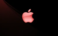 Red Apple Logo on a Dark Background