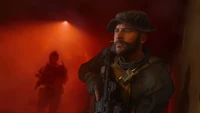 Captain John Price in a tense moment from Call of Duty: Modern Warfare 3.