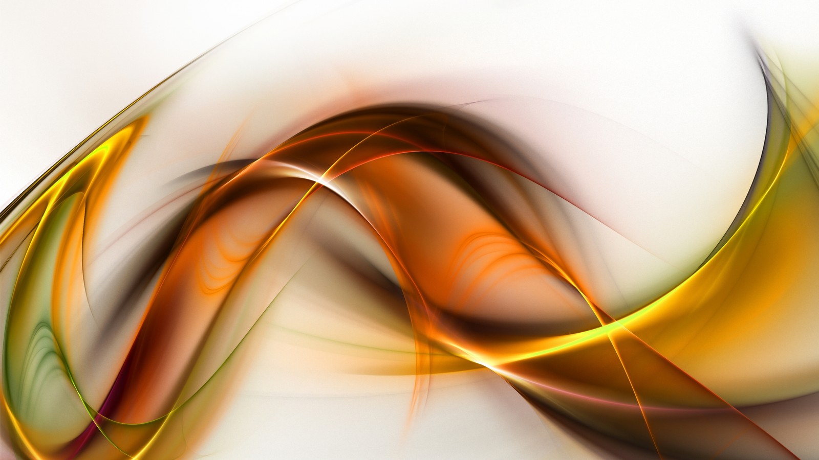 Photographie abstraite d'une spirale orange et verte sur fond blanc (orange, jaune, ligne, minimalisme, abstraction)