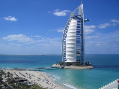 бурдж аль араб, burj al arab, башня, небоскреб, искусственный остров