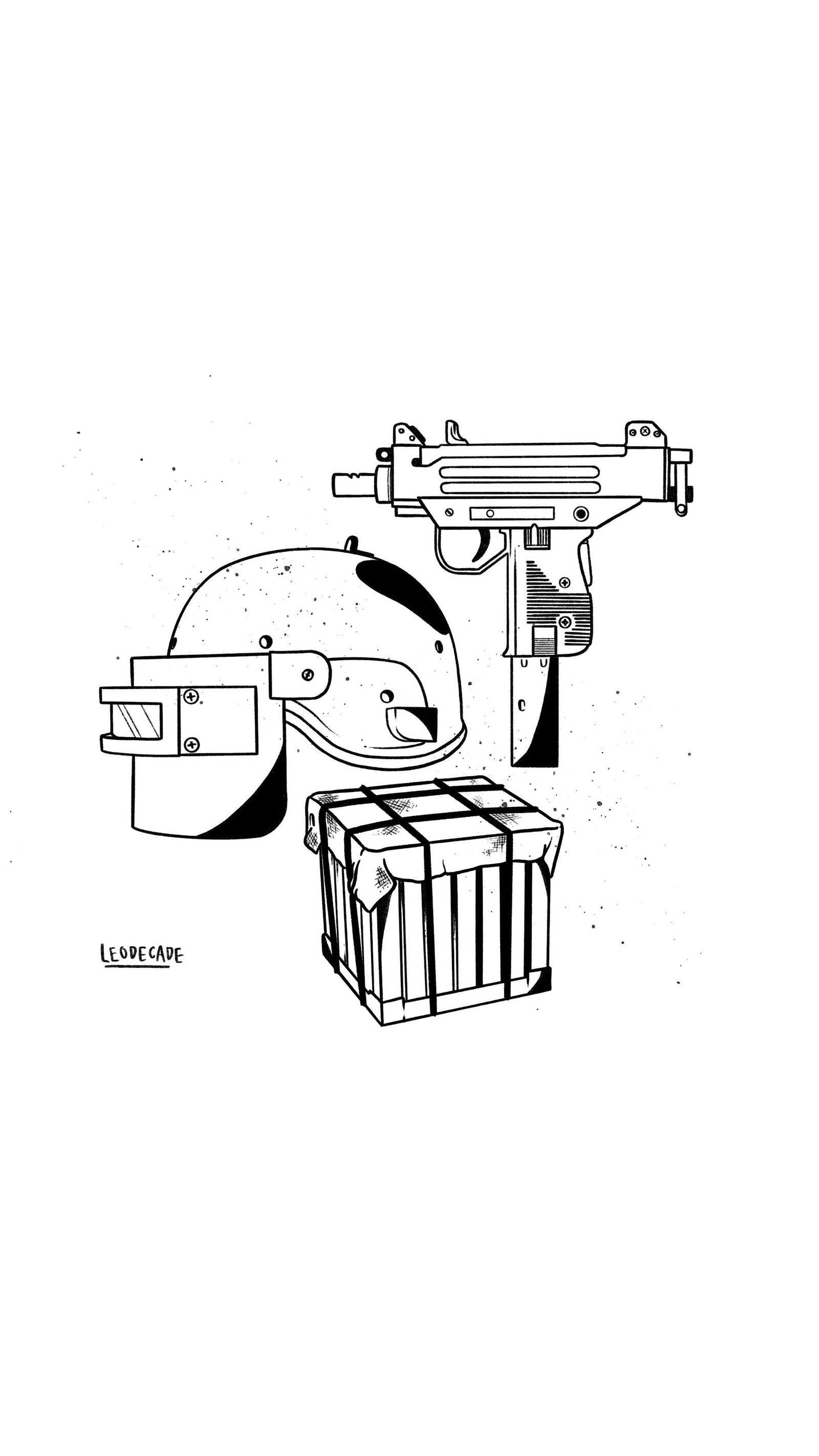 A drawing of a machine that is sitting on top of a box (sketch, art, cylinder, parallels, machine)