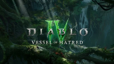 Diablo IV: Vaso de Odio - Paisaje del Bosque Encantado en 4K