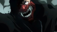 Joe Higan as Ninja Kamui with Oni Mask in Intense Anime Scene