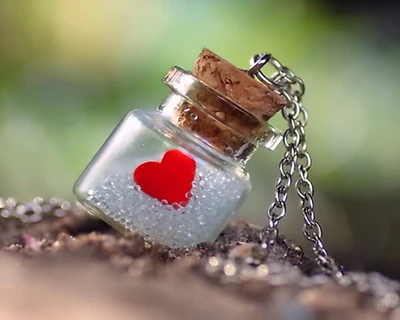 bottle, heart, love, romantic