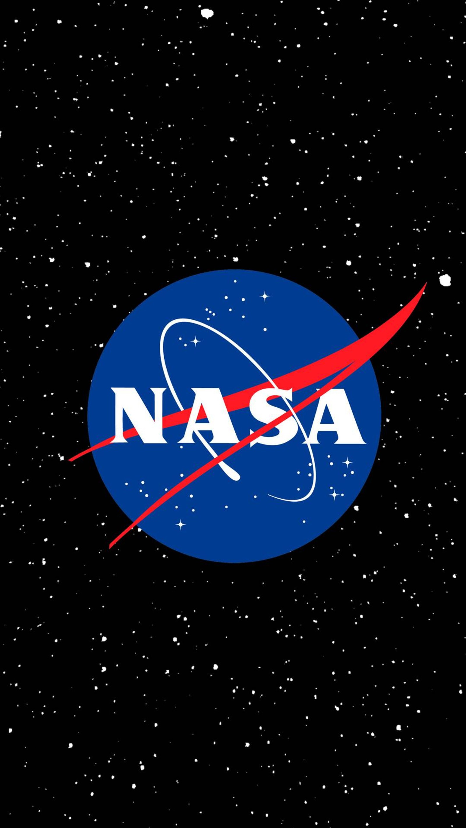 Logo de la nasa en un fondo negro con estrellas (mejor, mejor fondo de pantalla, lactee, logotipo, nasa)