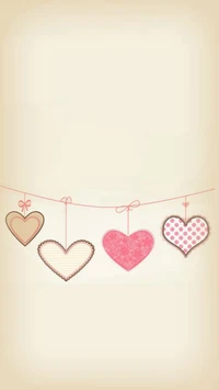 hearts, love, red wallpaper