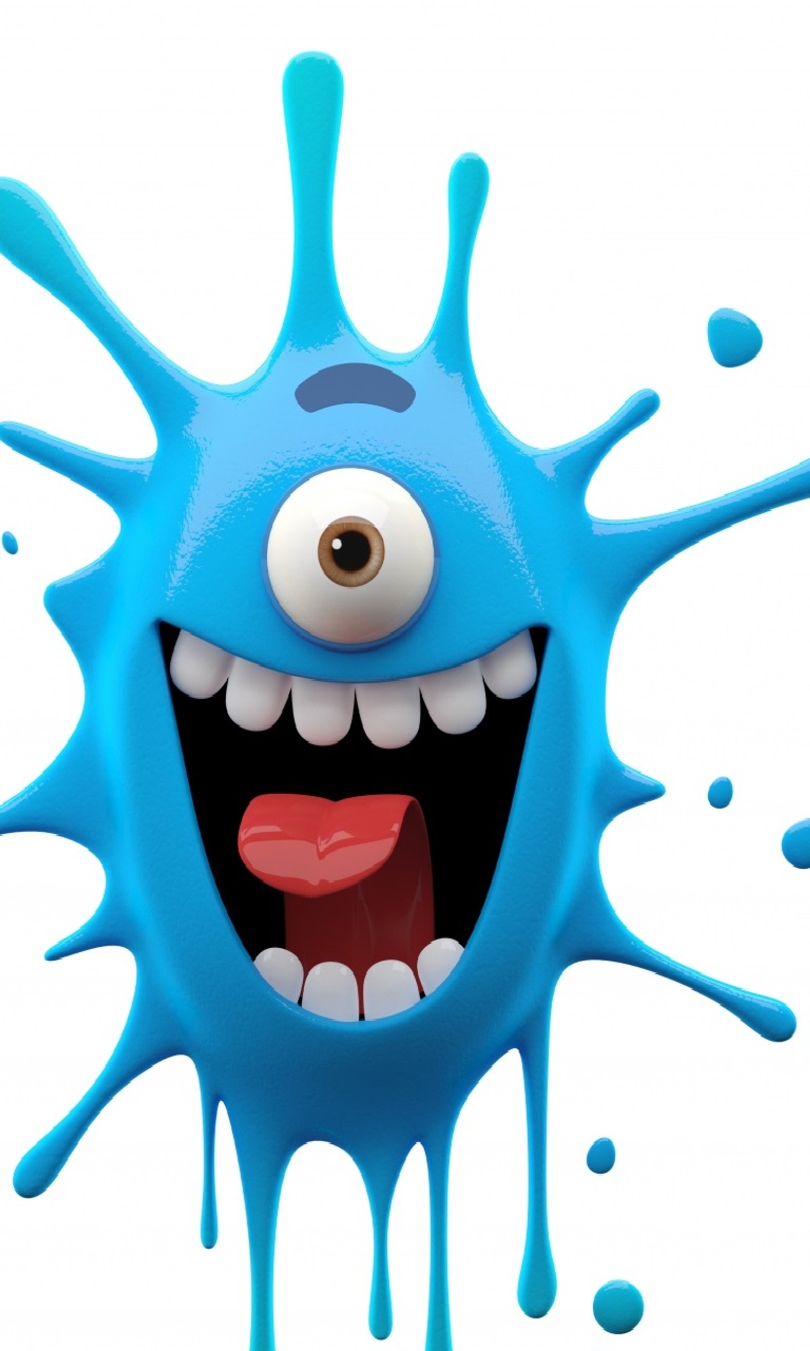 blue, comedy, funny, monster Download Wallpaper