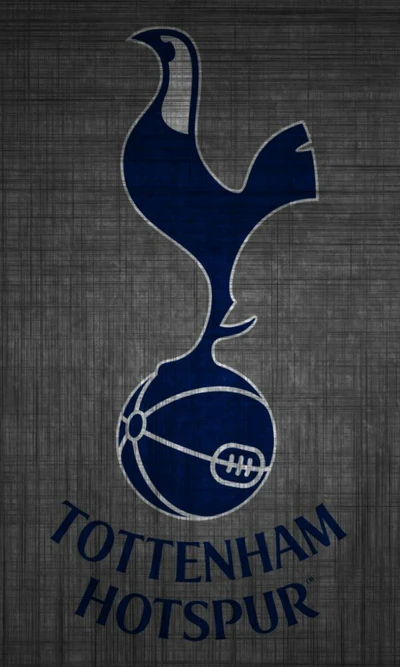 Logotipo do clube Tottenham Hotspur em fundo texturizado