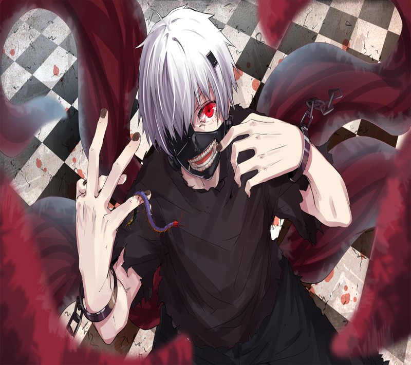 Аниме, демон, кровь, кровь, кровь, кровь, кровь, кровь (канеки, kaneki, токийский гуль, tokyo ghoul)