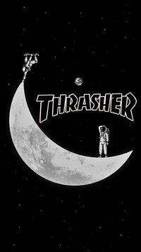 thrasher, space, skate wallpaper