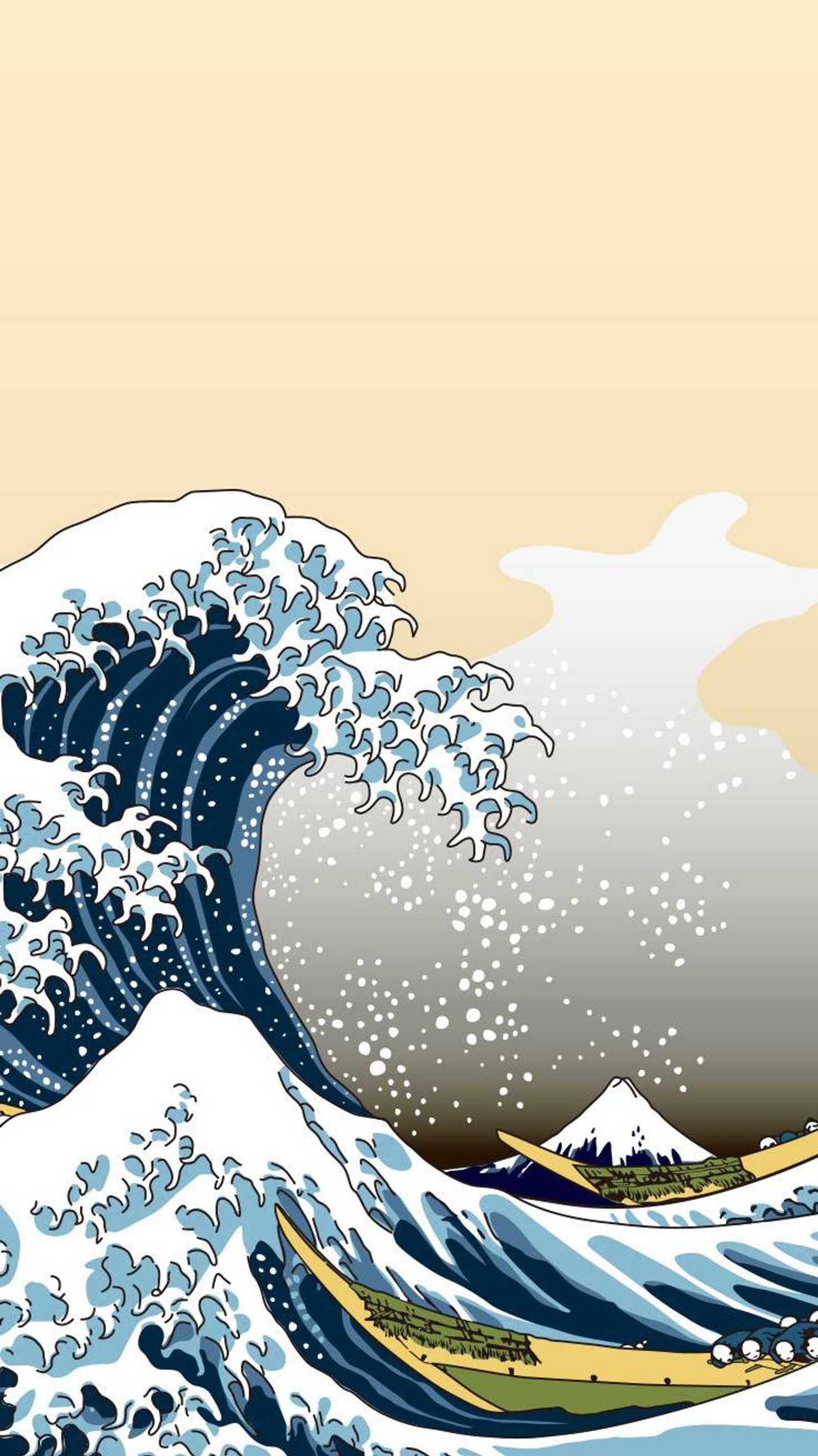 Une grande vague qui s'écrase dans l'océan (vague, océan, vagues, génial, japon)