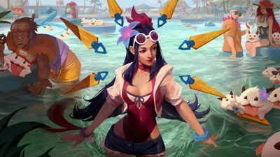 La fête à la piscine d'Irelia : Une éclaboussure de plaisir dans League of Legends