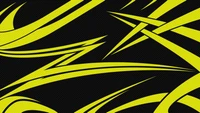 Dynamic Yellow and Black Pattern Design