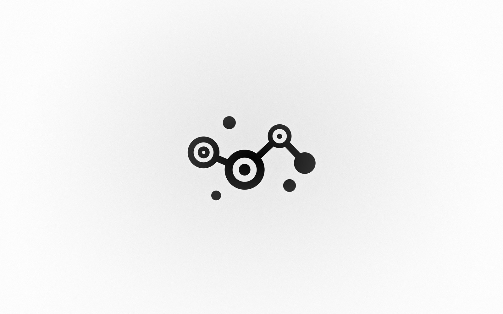 There is a black and white image of a group of circles (circle, black and white, logo, monochrome, graphics)