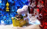 snoopy, charlie brown, noël, nouvel an, ornement de noël