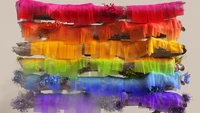 microsoft pride, lgbtq, colorful background, aesthetic, abstract