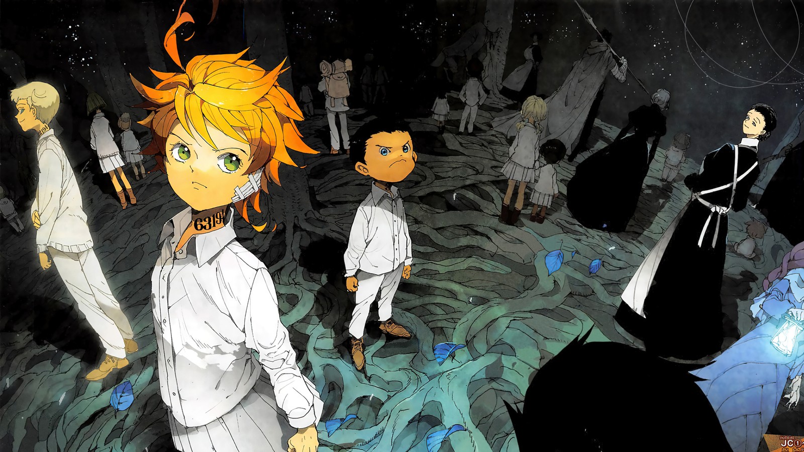 Téléchargez le fond d'écran le promised neverland, the promised neverland, 約束のネバーランド, yakusoku no neverland, anime