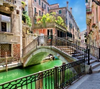 architecture, belle venise, maisons, italie, eau