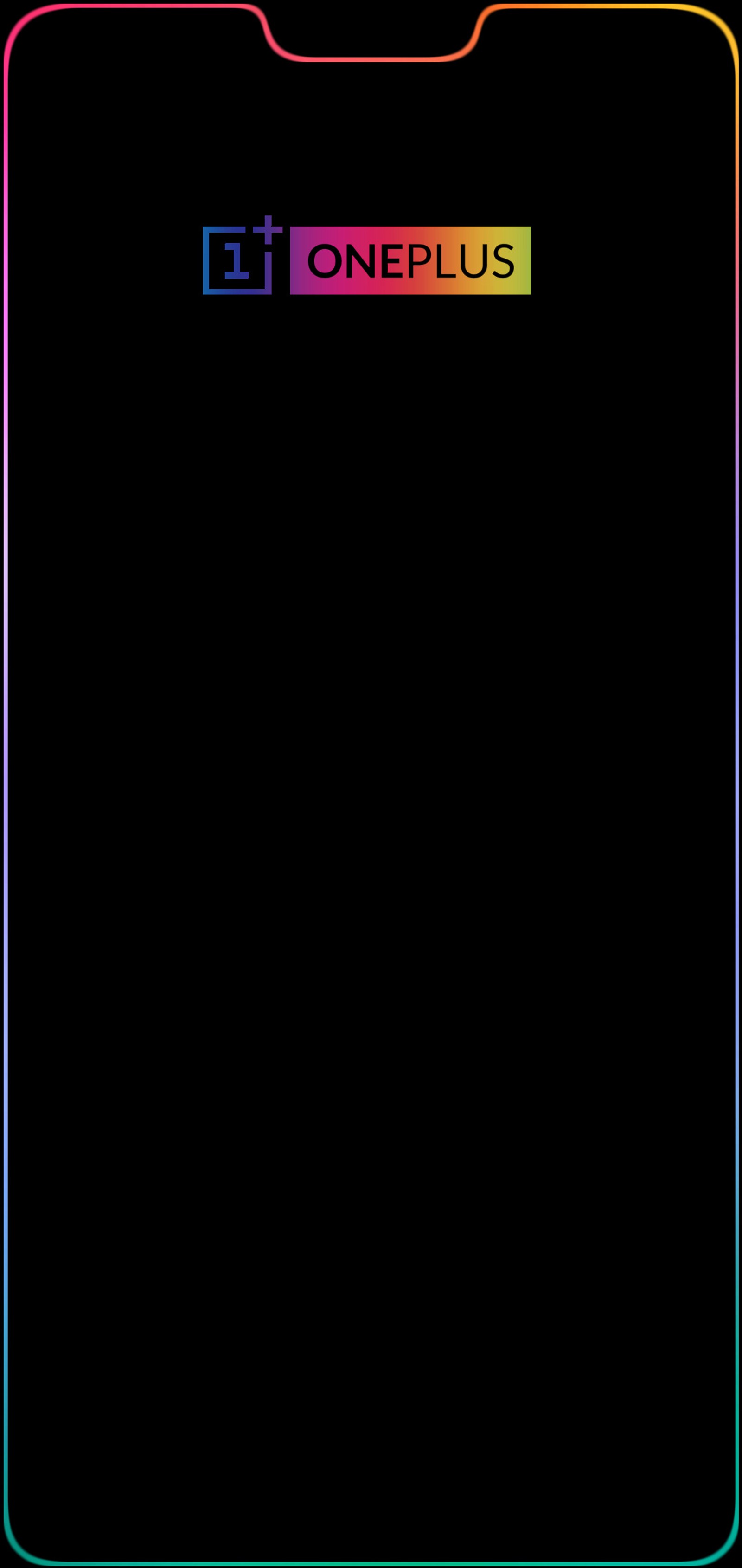 A close up of a oneplus phone with a black background (edge, hd, led, light, lock)