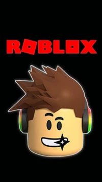 Personnage Roblox avec des cheveux stylés et des écouteurs